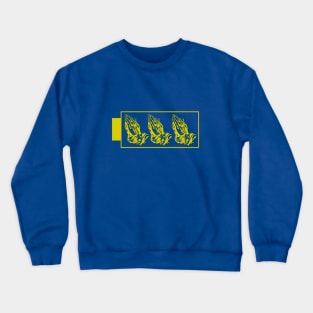 Prayer Battery (Gold) | Christian Theme Crewneck Sweatshirt